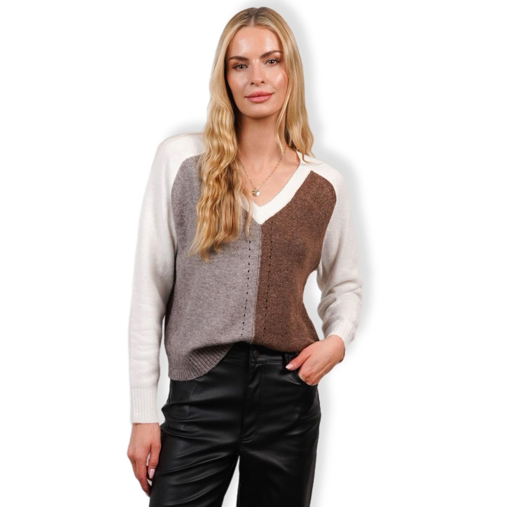 Central Park west Mia V Neck Sweater XS